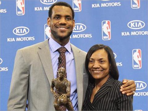 lebron james parents biography